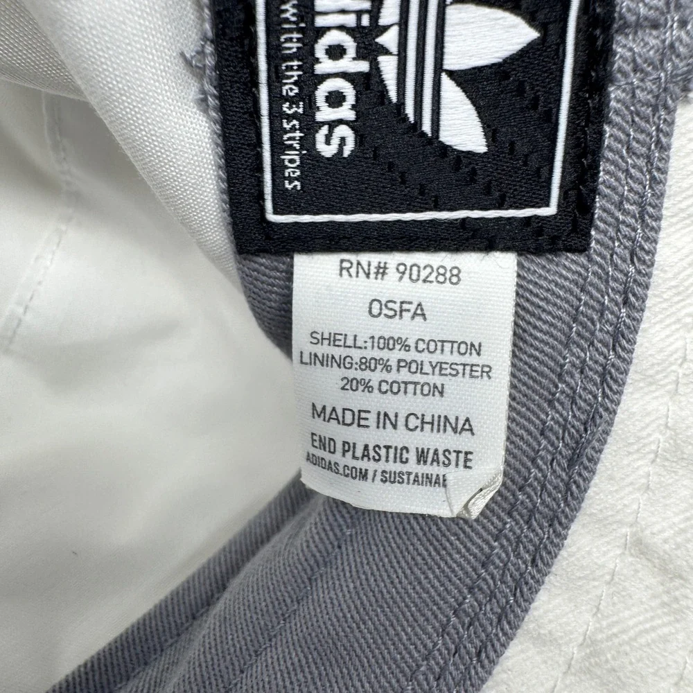 Adidas Originals Trefoil Bucket Hat White Cotton One Size OSFA RN 90288